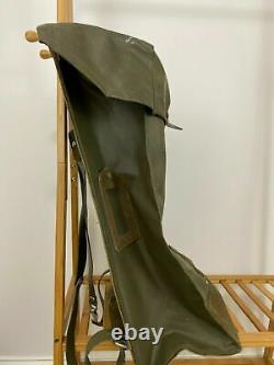 RARE Vintage Swiss Army Military Waterproof Rucksack Backpack Metal Plated Back