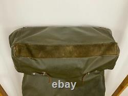 RARE Vintage Swiss Army Military Waterproof Rucksack Backpack Metal Plated Back