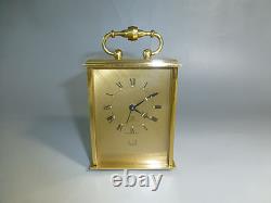 RARE Vintage Swiss DUNHILL 8 Day Carriage Alarm Clock 15 Jewels (Watch Video)