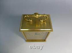 RARE Vintage Swiss DUNHILL 8 Day Carriage Alarm Clock 15 Jewels (Watch Video)