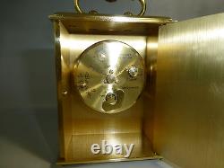 RARE Vintage Swiss DUNHILL 8 Day Carriage Alarm Clock 15 Jewels (Watch Video)