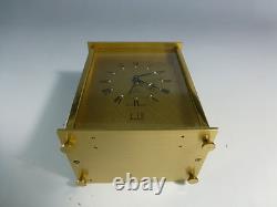RARE Vintage Swiss DUNHILL 8 Day Carriage Alarm Clock 15 Jewels (Watch Video)