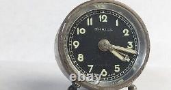 RARE Vintage Swiss Made Mechanical Desk Alarm Clock BREVET DEM Movement Works