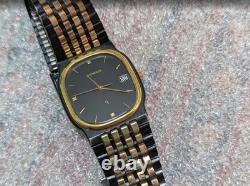 RARE Vintage Swiss Watch Bucherer Q 255.507 Tank, Extra Thin 5.8mm. New battery