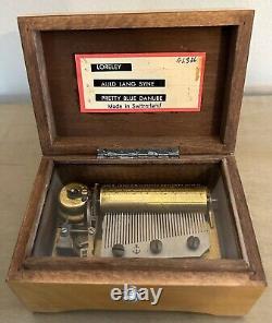 RARE Vintage Thorens AL 336 Swiss Switzerland 3-Song Wood Music Box (A30)