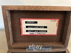 RARE Vintage Thorens AL 336 Swiss Switzerland 3-Song Wood Music Box (A30)