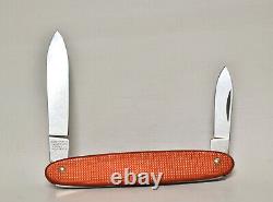 RARE Vintage Victorinox Student Red Ribbed Alox Swiss Pocket Knife Elinox