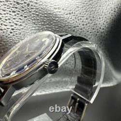 RARE Vintage Waltham Smoseco Blue Dial Sub-Dial Mechanical Watch Swiss Made