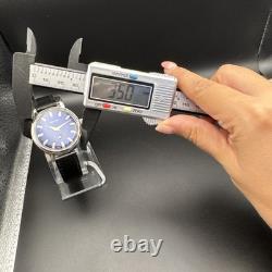 RARE Vintage Waltham Smoseco Blue Dial Sub-Dial Mechanical Watch Swiss Made