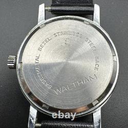 RARE Vintage Waltham Smoseco Blue Dial Sub-Dial Mechanical Watch Swiss Made