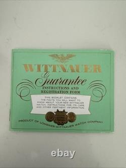 RARE Vintage Wittnauer Watch Swiss 10K Gold Filled Rose Flower Brooch With Box