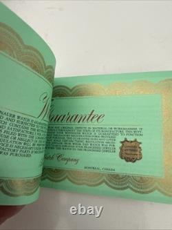 RARE Vintage Wittnauer Watch Swiss 10K Gold Filled Rose Flower Brooch With Box