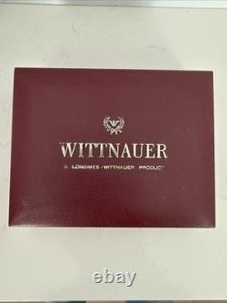 RARE Vintage Wittnauer Watch Swiss 10K Gold Filled Rose Flower Brooch With Box