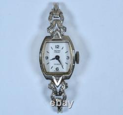 RARE Vtg NASTRIX 17 Jewels Incabloc Swiss 14K Gold Case WORKS