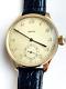 REVUE Vintage 1910`s New Cased rare Metal Gold Face Swiss Men`s Watch