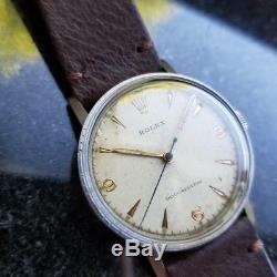 ROLEX Men's Rare Manual Hand-Wind 3742 Military Watch c. 1938 Swiss Vintage MS101