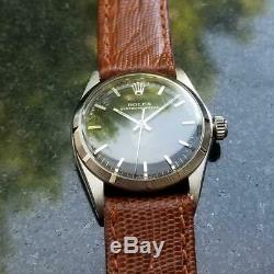 ROLEX Men's Rare Oyster Perpetual 6549 Automatic, c. 1965 Swiss Vintage LV529BR