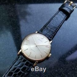 ROLEX Rare Men's 18k Gold Precision 9659 Hand-Wind, c. 1950s Swiss Vintage LV682