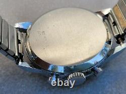 RW2 RARE & CLEAN ENDURA MENS SWISS'70s CHRONOGRAPH PANDA TELEMETER WATCH TICKS