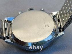 RW2 RARE & CLEAN ENDURA MENS SWISS'70s CHRONOGRAPH PANDA TELEMETER WATCH TICKS