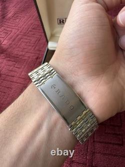 Rado Golden Horse Vintage Automatic Watch Sapphire Date Swiss Classic 34mm Rare