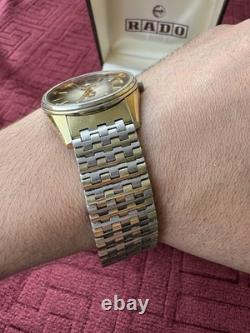 Rado Golden Horse Vintage Automatic Watch Sapphire Date Swiss Classic 34mm Rare