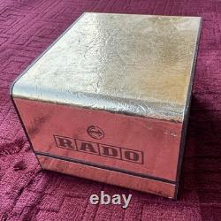 Rado Golden Horse Vintage Automatic Watch Sapphire Date Swiss Classic 34mm Rare