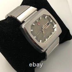 Rado NCC 303 day date Automatic TV shape original band Rare Vintage Swiss 1970s