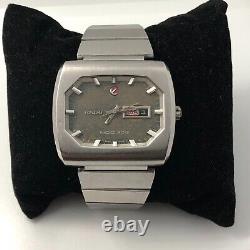 Rado NCC 303 day date Automatic TV shape original band Rare Vintage Swiss 1970s