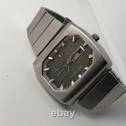 Rado NCC 303 day date Automatic TV shape original band Rare Vintage Swiss 1970s