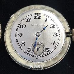 Rare 1922 Longines Fancy Bottle Cap Winding Watch Running Vintage Men Swiss Made