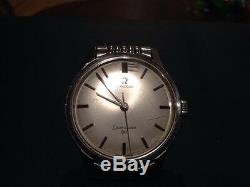 Rare 1960s Vintage SWISS OMEGA Seamaster 30 Manual Wind Mens Watch. Works Great