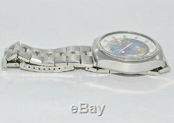Rare 1970s Vintage Men's Edox Geoscope Automatic World Timer Swiss Made Watch