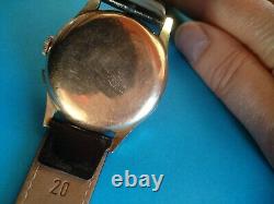 Rare 38mm 18k Gold HARLO Landeron Vintage Serviced Swiss Chronograph 968