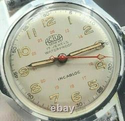 Rare Actua Geneve Vintage New Old Stock 17 Jewels Swiss Made 31 MM