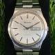 Rare BULOVA Automatic Day Date Silver Dial Watch Men Vintage Swiss Made
