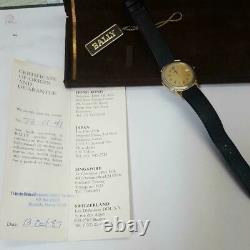 Rare Bally 1987 Swiss Made Quartz Vintage Watch with Box Shipped from Japan