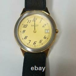 Rare Bally 1987 Swiss Made Quartz Vintage Watch with Box Shipped from Japan
