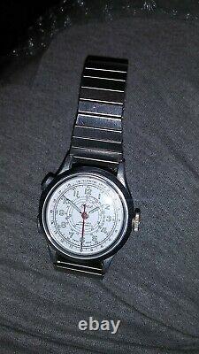 Rare Basis SWISS Chronostop Vintage Wristwatch Rare left side pushers WORKING