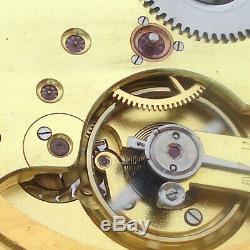 Rare Big Swiss ANTIQUE Wristwatch Systeme Glashutte Gilt Case