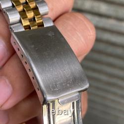 Rare Bulova President Calender Date Two Tone Automatic Vintage Swiss Men Watch