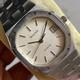 Rare Bulova Royal Oak Quartz Silver Dial Date Swiss Made Watch Vintage Men