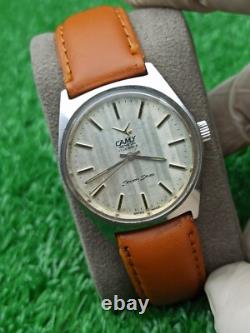 Rare Camy Seven Seas Watch Manual & Silver Dial Swiss Men True Vintage