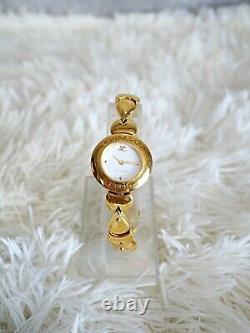 Rare Courreges Swiss Made Gold Watch Vintage Women Authentic