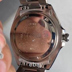 Rare Cyma Diver 8061544 Black Dial Quartz Swiss Made Vintage Men Watch Sport