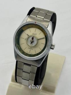 Rare Dalil Manual Winding Crystal 5031 Muslim Compass Qibla Swiss Watch Vintage