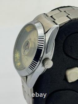 Rare Dalil Manual Winding Crystal 5031 Muslim Compass Qibla Swiss Watch Vintage