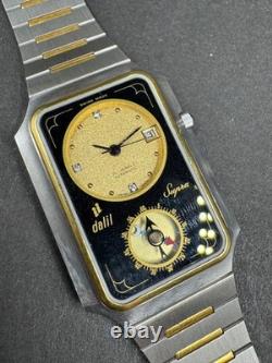 Rare Dalil Supra Islamic Compass Automatic 2658 Watch Swiss Made Vintage tank