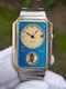 Rare Dalil Supra Islamic Compass automatic Blue Swiss Made Tank Vintage Watch