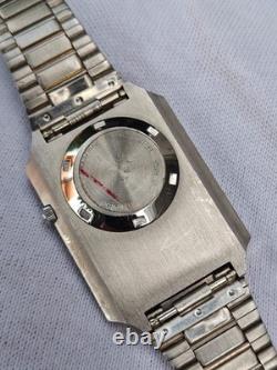 Rare Dalil Supra Islamic Compass automatic Blue Swiss Made Tank Vintage Watch